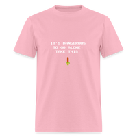 It's dangerous to go alone! Take this. - Zelda - Men's T-Shirt - pink