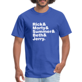 Ampersands - Rick and Morty - Men's T-Shirt - royal blue