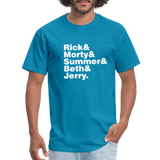 Ampersands - Rick and Morty - Men's T-Shirt - turquoise