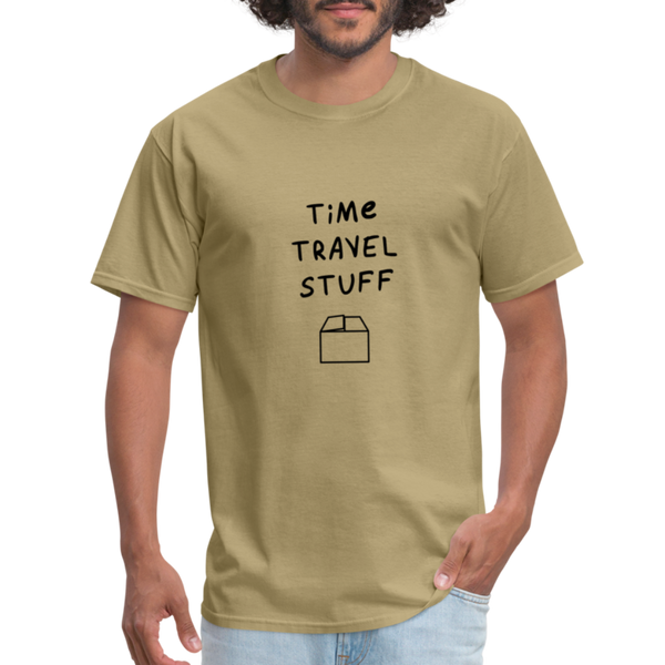 Time Travel Stuff - Rick and Morty - Men's T-Shirt - khaki