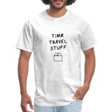 Time Travel Stuff - Rick and Morty - Men's T-Shirt - light heather gray