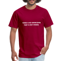 There is no knowledge that is not power - Mortal Kombat - Video Games - Men's T-Shirt - dark red