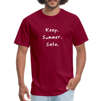 Keep Summer Safe - Rick and Morty- Men's T-Shirt - burgundy