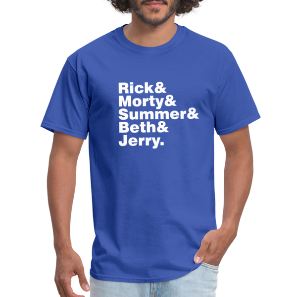 Ampersands - Rick and Morty - Men's T-Shirt - royal blue