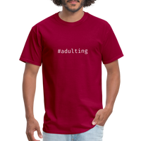 #adulting - Hashtag - Men's T-Shirt - dark red