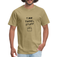 Time Travel Stuff - Rick and Morty - Men's T-Shirt - khaki