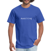 #adulting - Hashtag - Men's T-Shirt - royal blue