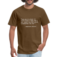 Give me six hours - Quote - Men's T-Shirt - brown