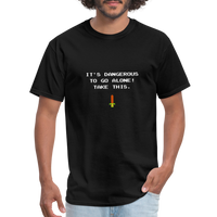 It's dangerous to go alone! Take this. - Zelda - Men's T-Shirt - black