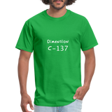 Dimension C-137 - Rick and Morty - Men's T-Shirt - bright green