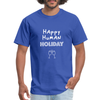 Happy human holiday - Rick and Morty - Men's T-Shirt - royal blue