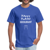 Happy human holiday - Rick and Morty - Men's T-Shirt - royal blue