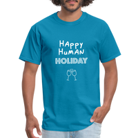 Happy human holiday - Rick and Morty - Men's T-Shirt - turquoise