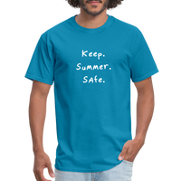 Keep Summer Safe - Rick and Morty- Men's T-Shirt - turquoise