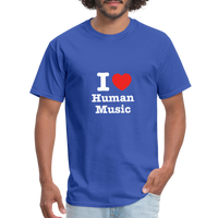 I heart human music - Rick and Morty - Men's T-Shirt - royal blue