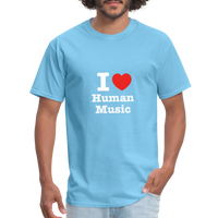 I heart human music - Rick and Morty - Men's T-Shirt - aquatic blue