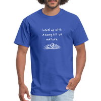 Level up with a bong hit of nature - Jerry - Rick and Morty - Men's T-Shirt - royal blue