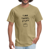 Time Travel Stuff - Rick and Morty - Men's T-Shirt - khaki