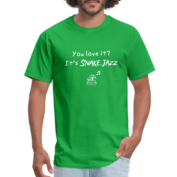 Snake Jazz - Rick and Morty - Men's T-Shirt - bright green
